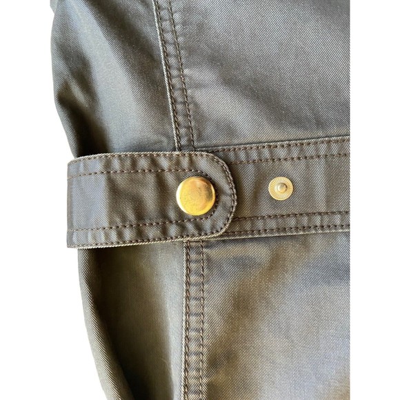 J. Crew Womens Downtown Field Jacket Size XS Army Green Utility Wax Canvas - Picture 3 of 14